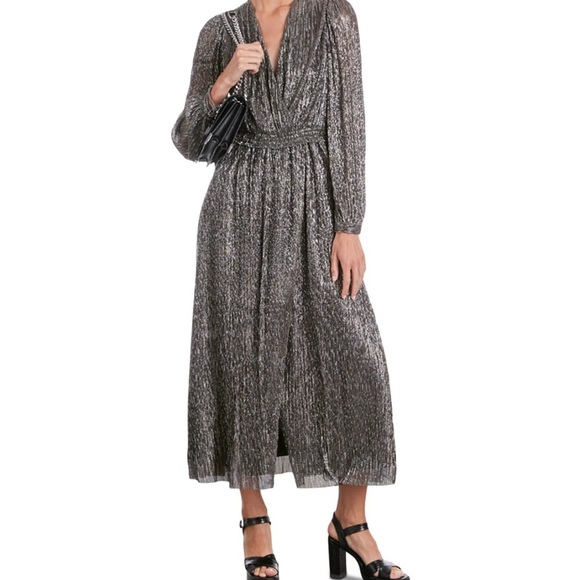 The Kooples Metallic Midi Dress - Picture 5 of 11